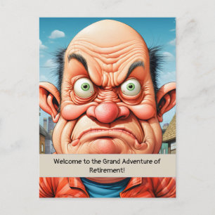 Retirement humour milestone Birthday Postcard