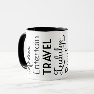 Retirement Inspiration Words Black Mug