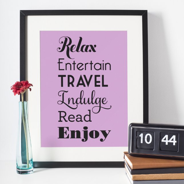 Retirement Inspiration Words Black Typography Poster (Creator Uploaded)