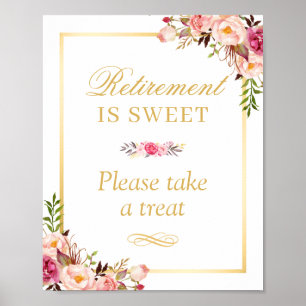 Retirement is Sweet Take a Treat Sign