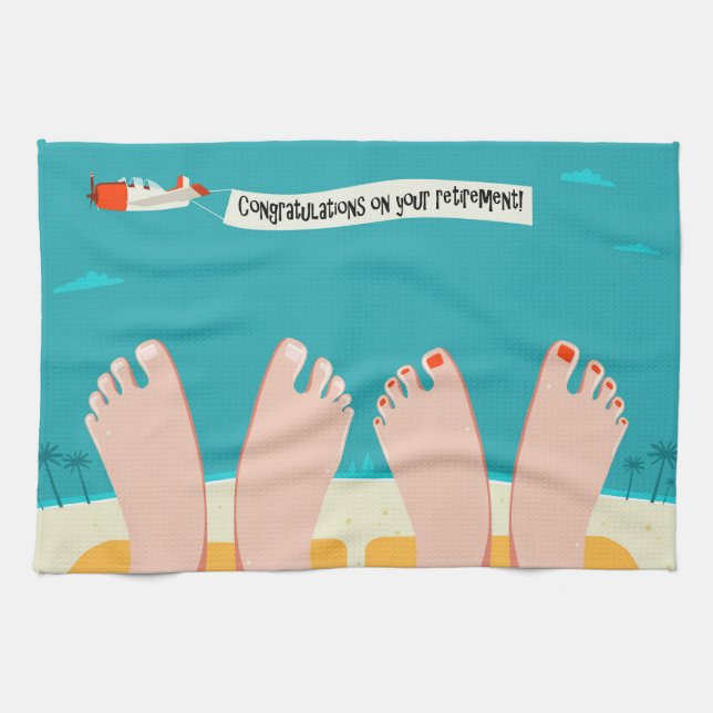 Retirement Kitchen Towel (Horizontal)