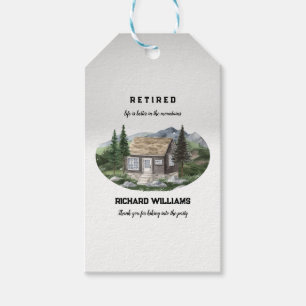 Retirement Life Is Better in The Mountains Hiking  Gift Tags