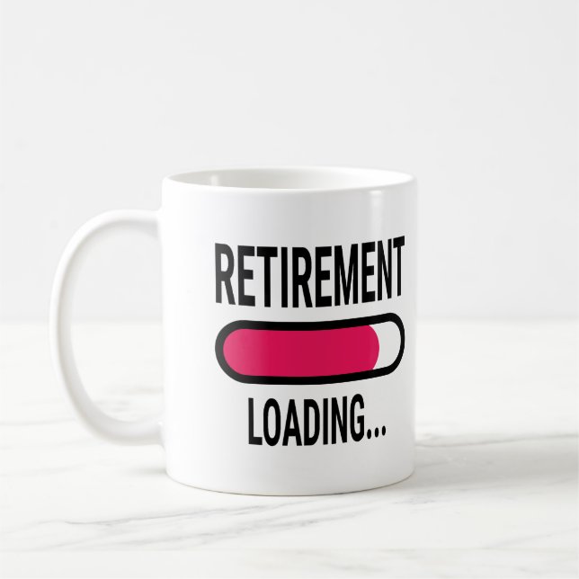 Retirement Loading Coffee Mug (Left)