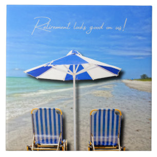 Retirement Looks Good on Us! Sanibel Island Beach Tile