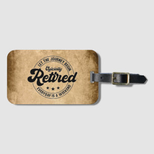 Retirement Luggage Tag
