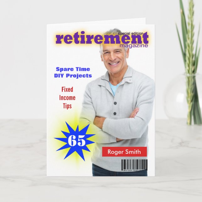 Retirement Magazine Cover Card (Front)