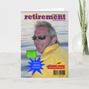 Retirement Magazine Photo Card