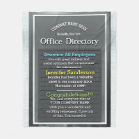 Retirement Message on an Office Directory SIgn