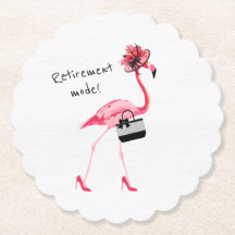 Retirement Mode! Chic Classy Pink Flamingo