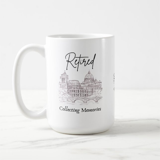 Retirement Mug Gift for Travelers (Left)