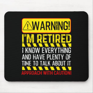 Retirement Novelty For Men Women Dad Grandpa Retir Mouse Mat