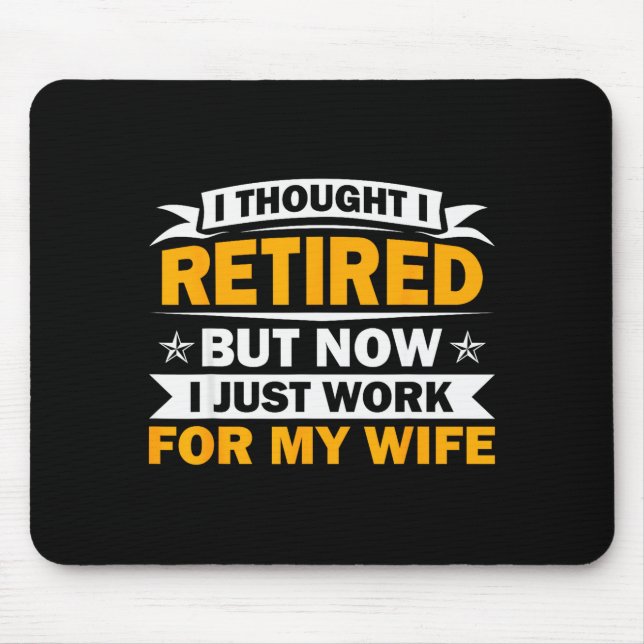Retirement Novelty For Men Women Dad Grandpa Retir Mouse Mat (Front)