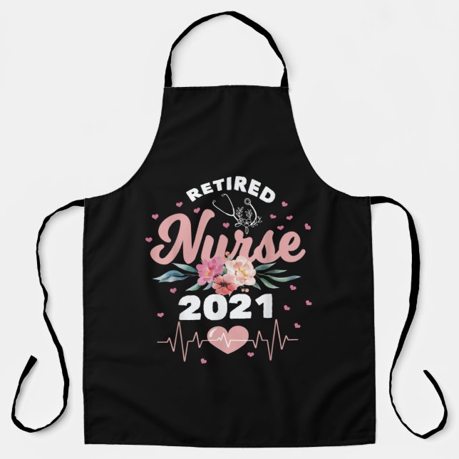 Retirement Nurse 2021 Apron (Front)