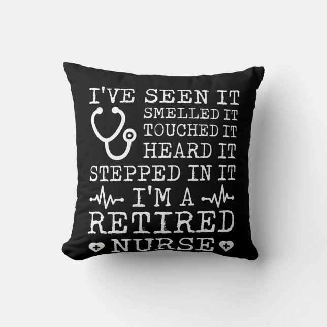 Retirement Nurse Seen Smelled Touched Cushion (Front)