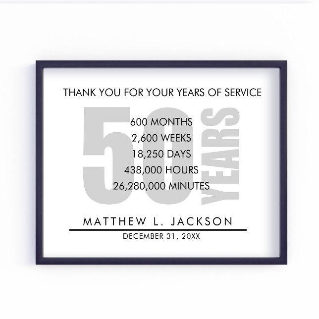 Retirement or Employedd Appreciation Gift Poster (Creator Uploaded)