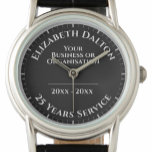 Retirement or Long Service Award Watch<br><div class="desc">Introducing our exquisite ladies wristwatch, designed specifically to commemorate a Retirement or Long Service with a personal touch. This unique timepiece is available for purchase exclusively from our online Zazzle store. Crafted with attention to detail, it serves as a remarkable memento to honour a special achievement. The Retirement or Long...</div>