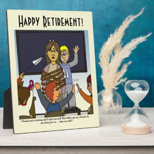 Retirement Pale Yellow Plaque