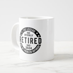retirement party, 2024 retirement, retirement plan large coffee mug