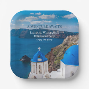 Retirement Party Adventure Awaits Greece Medit Paper Plate