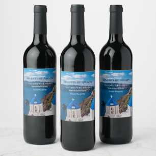 Retirement Party Adventure Awaits Greece Medit Wine Label