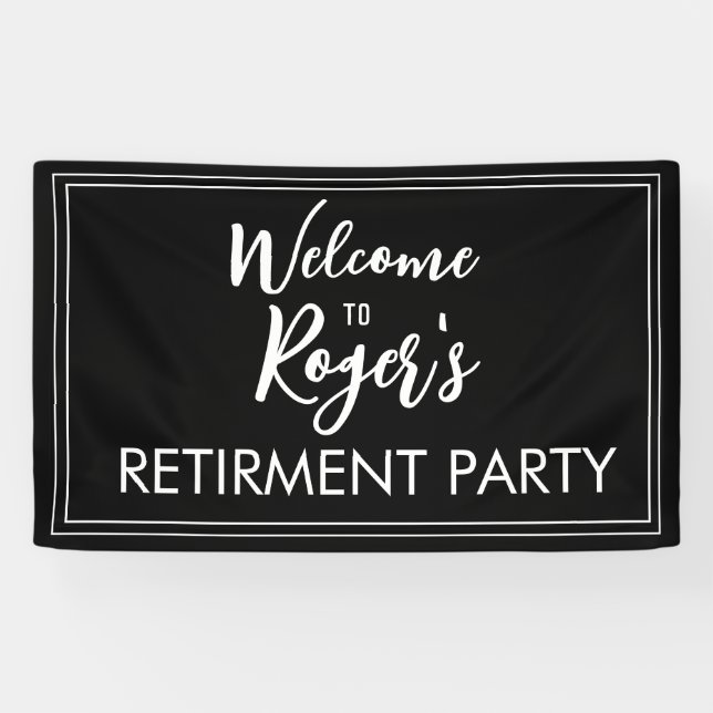 Retirement Party Banner (Horizontal)