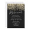 Retirement Party Gold Glitter Confetti Invite