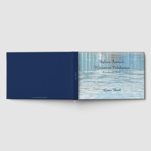 Retirement Party Guest Book Abstract Reflection