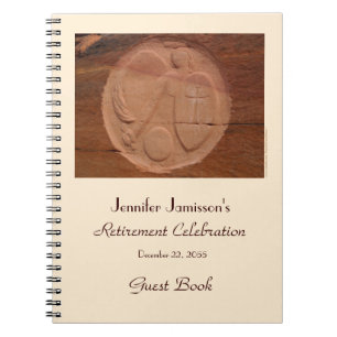 Retirement Party Guest Book, Angel in the Rocks Notebook