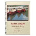 Retirement Party Guest Book, Red Canoes