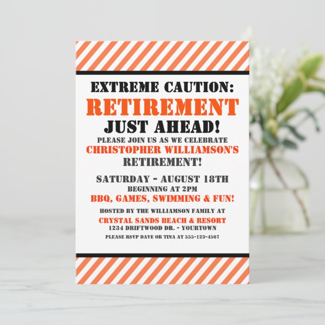 Retirement Party Invitation (Standing Front)