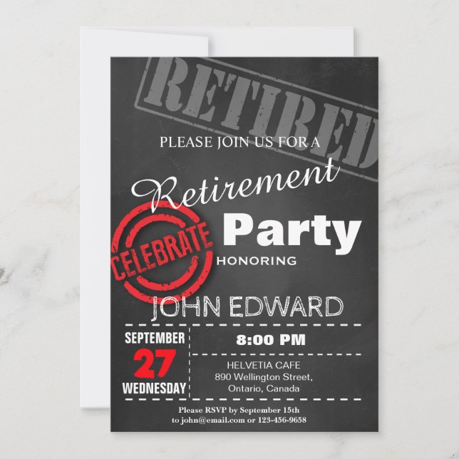 RETIREMENT PARTY INVITATION (Front)