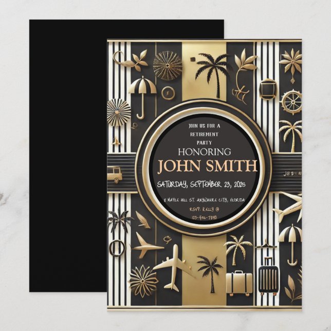 RETIREMENT PARTY INVITATION (Front/Back)