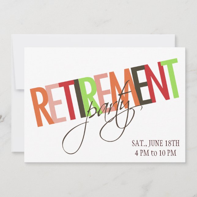 RETIREMENT party invitation (Front)