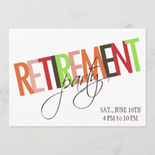 RETIREMENT party invitation