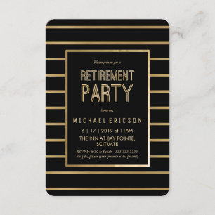 Retirement Party Invitation - Customise, Classy