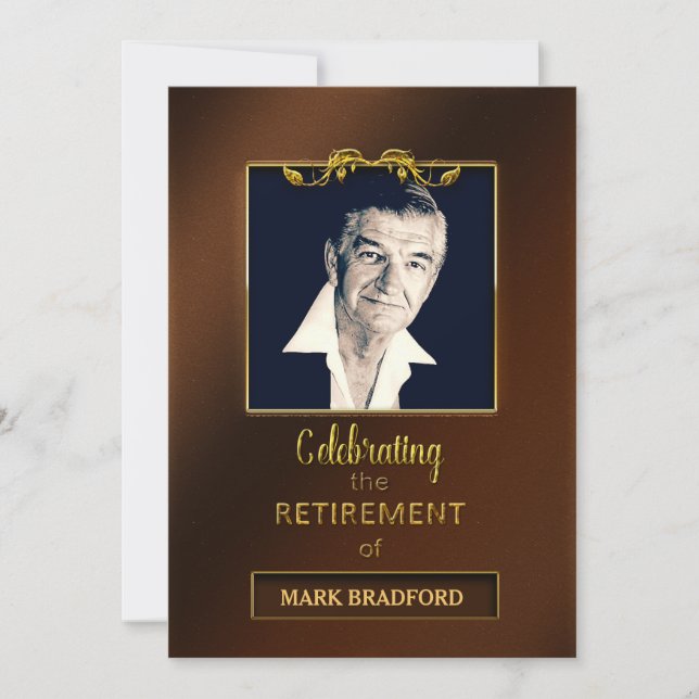 Retirement Party Invitation - Photo/Name Insert (Front)