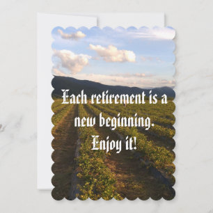 retirement party invitation photo text customise