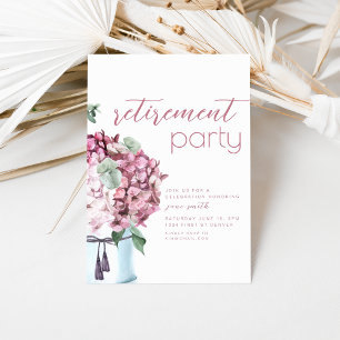 Retirement Party Invitation Template with Flowers