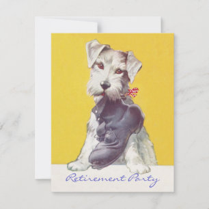 RETIREMENT PARTY INVITATION Work Boot now Dog Toy