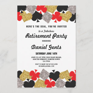 Retirement Party Las Vegas Casino Royale Invite