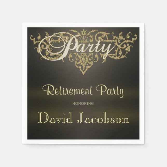 Retirement Party Napkins (Front)