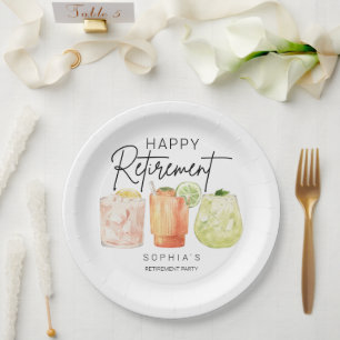 Retirement Party Paper Plate