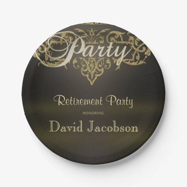 Retirement Party Paper Plate (Front)