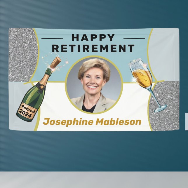 retirement party photo decorations banner (Creator Uploaded)