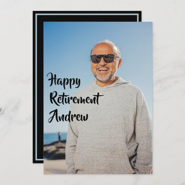 Retirement Party Photo Invitation (Front/Back)