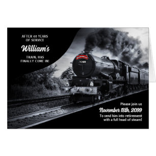 Retirement Party Railroad Train Theme 60 Years