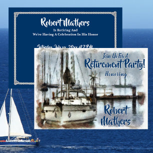 Retirement Party - Sailing Theme Invitation