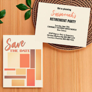 Retirement Party Save The Date Announcement Postcard