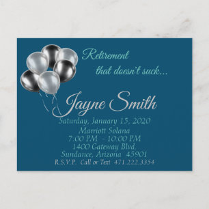 Retirement Party, "That doesn't suck" Postcard