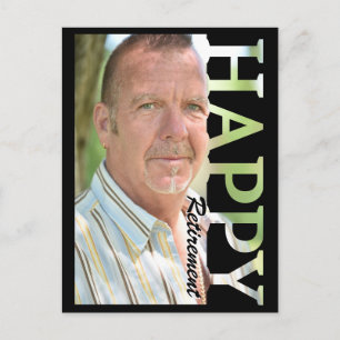 Retirement Photo Postcard   Personalised Retiremen